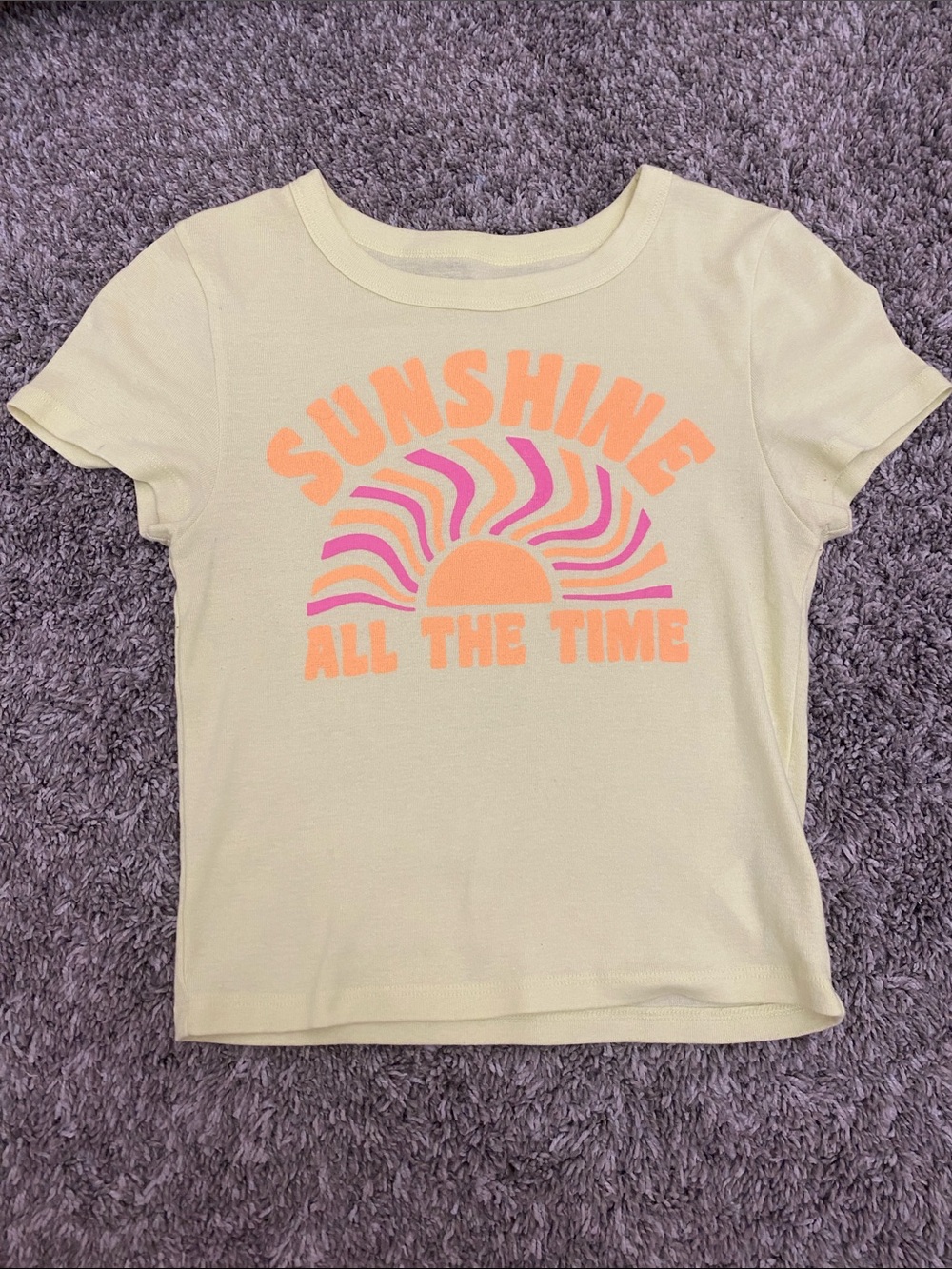 Sunshine Graphic Tee - Yellow